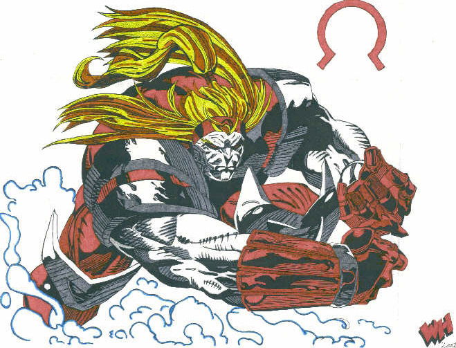 Omega Red in Wayne Hebb s Marvel Characters Comic Art Gallery Room